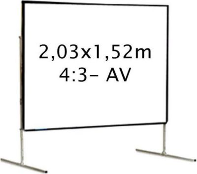 Ecran de projection KIMEX valise 2,03 x 1,52 m, 4:3- Toile Avant