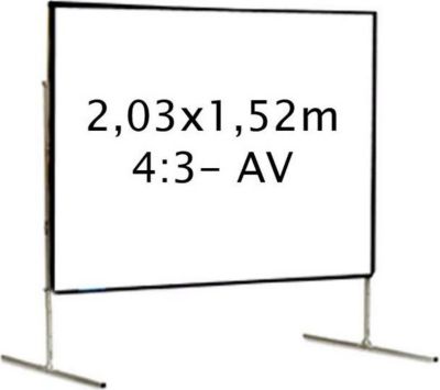 Ecran de projection KIMEX valise 2,03 x 1,52 m, 4:3- Toile Avant Ecran de projection KIMEX valise 2,03 x 1,52 m, 4:3- Toile Avant