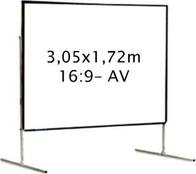 Ecran de projection sur cadre 2,40x1,35m 16:9