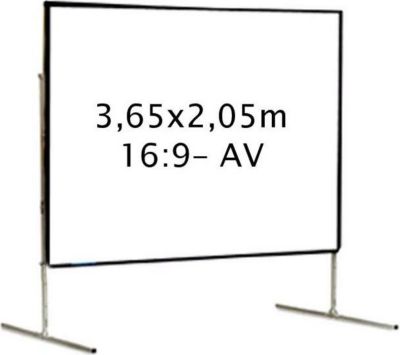 Ecran de projection KIMEX valise 3,65 x 2,05 m, 16:9- Toile Avant Ecran de projection KIMEX valise 3,65 x 2,05 m, 16:9- Toile Avant