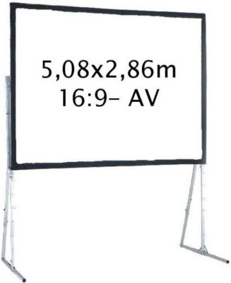 Ecran de projection KIMEX valise 5,08 x 2,86 m, 16:9- Toile Avant Ecran de projection KIMEX valise 5,08 x 2,86 m, 16:9- Toile Avant