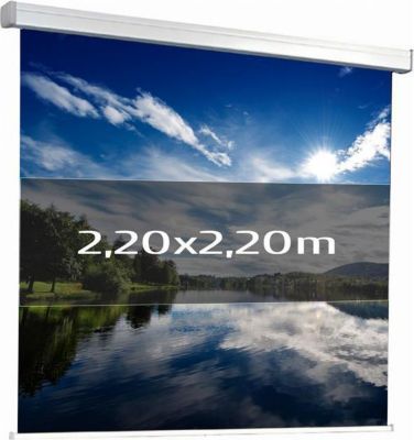 Ecran de projection KIMEX manuel 2,20 x 2,20m (1/1)- Toile blanche