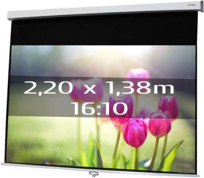 Ecran de projection KIMEX manuel 2,20 x 1,38 m- Format 16/10