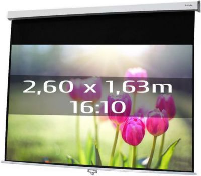 Ecran de projection KIMEX manuel 2,60 x 1,63 m- Format 16/10