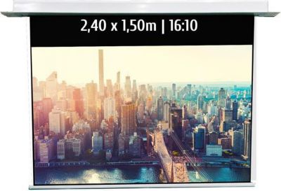 Ecran de projection KIMEX motorisé encastrable 2,40 x 1,50m, 16:10