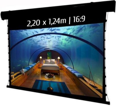 Ecran de projection KIMEX electrique tensionné 2,20 x 1,24 m, 16:9