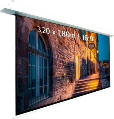Ecran de projection KIMEX motorisé encastrable 3,20 x 1,80m, 16:9