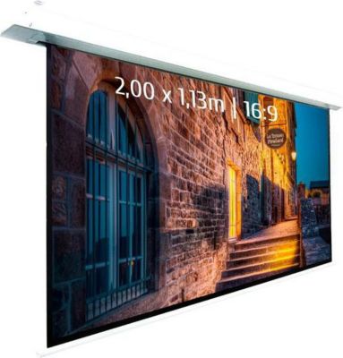 Ecran de projection KIMEX motorisé encastrable 2,00 x 1,13m, 16:9