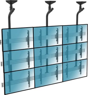 Support mural TV KIMEX Support Plafond pour 9 TV 45"-50"/55"