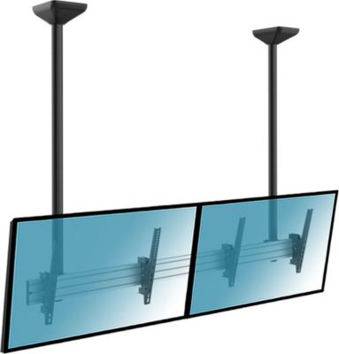 Support plafond TV KIMEX Support plafond 2 écrans 45"-55", 150 cm