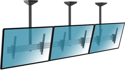 Support plafond TV KIMEX Support plafond 3 écrans TV 50-55",100cm
