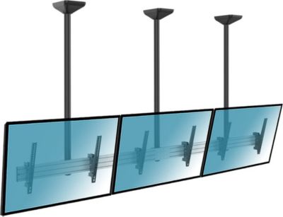 Support plafond TV KIMEX Support plafond 3 écrans TV 50-55",150cm