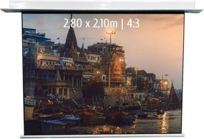 Ecran de projection KIMEX motorisé encastrable 2,80 x 2,10m, 4:3