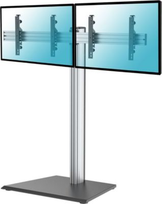 Pied TV KIMEX Support sur pied 2 écrans TV 43" - 49"