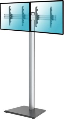 Pied TV KIMEX Support sur pied 2 écrans TV 43" - 49"