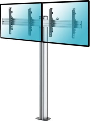 Pied TV KIMEX Support sur pied 2 écrans TV 43" - 49"