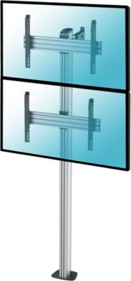 Pied TV KIMEX Support de sol 2 écrans TV 40"-65" Pied TV KIMEX Support de sol 2 écrans TV 40"-65"