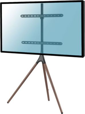 Pied TV KIMEX chevalet pour écran 45"-65" Noir/noyer