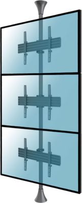 Pied TV KIMEX Support sol-plafond 3 écrans TV 32"-75",