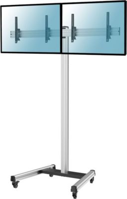 Pied TV KIMEX Support pour 2 écrans TV 50-55", H 240cm
