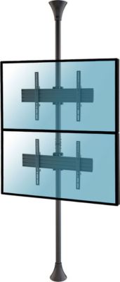 Pied TV KIMEX Support sol-plafond 2 écrans TV 32"-75",