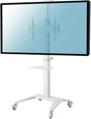 Support mural TV KIMEX Support sol pour écran 37"-70", Blanc Support mural TV KIMEX Support sol pour écran 37"-70", Blanc