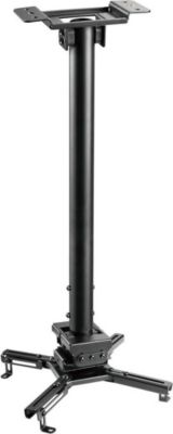 Support vidéoprojecteur KIMEX plafond, hauteur 60-90 cm, noir