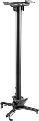 Support vidéoprojecteur KIMEX plafond, hauteur 75-115 cm, noir