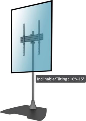 Pied TV KIMEX écran TV 55-75", Inclinable, Portrait