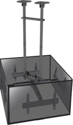 Support plafond TV KIMEX Support plafond 4 écrans 50" -75"