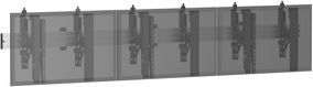 Support mural TV KIMEX Mural menuboard pour 3 TV 45"-50"