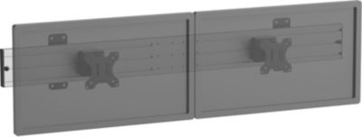 Support mural TV KIMEX mural menu board pour 2 écrans TV 32''