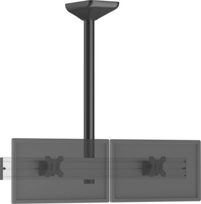 Support plafond TV KIMEX plafond menu board 2 TV 32''-Haut. 100cm