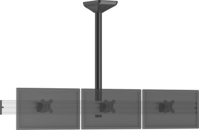 Support plafond TV KIMEX plafond menu board 3 TV 32''-Haut. 100cm