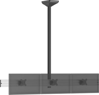 Support plafond TV KIMEX plafond menu board 3 TV 32''-Haut. 150cm