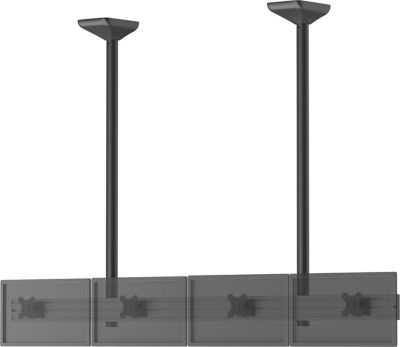 Support plafond TV KIMEX plafond menu board 3 TV 32''-Haut. 150cm