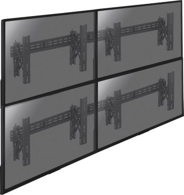 Support mural TV KIMEX Support mur d'images 4 TV 49''-65''