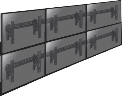 Support mural TV KIMEX Support mur d'images 6 TV 49''-55''