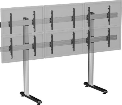 Pied TV KIMEX sol 6 TV 45''-50''- Haut. 180 cm-A poser