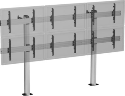 Pied TV KIMEX sol 6 TV 45''-50''- H. 180 cm- A visser Pied TV KIMEX sol 6 TV 45''-50''- H. 180 cm- A visser
