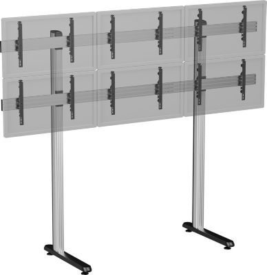 Pied TV KIMEX sol 6 TV 50''-55''- Haut. 240 cm-A poser