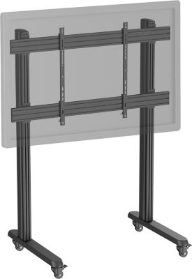 Pied TV KIMEX 1 écran TV 70"-120", à roulettes, noir