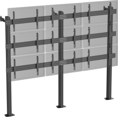 Pied TV KIMEX 9 écrans TV 45"-55", à fixer, noir Pied TV KIMEX 9 écrans TV 45"-55", à fixer, noir