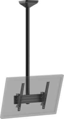 Support plafond TV KIMEX 1 TV 43''- 75'' Hauteur 150 cm, noir