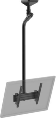 Support plafond TV KIMEX 1 TV 43''- 75'' Hauteur 175 cm, noir