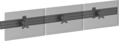 Support mural TV KIMEX mural Menu Board 3 écrans 32'', noir