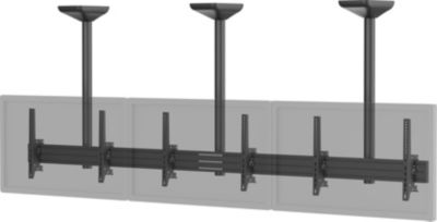 Support plafond TV KIMEX 3 TV 45''-50'' Hauteur 100 cm, noir