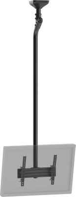 Support plafond TV KIMEX 1 TV 43''- 75'' Hauteur 225 cm, noir