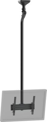 Support plafond TV KIMEX 1 TV 43''- 75'' Hauteur 225 cm, noir