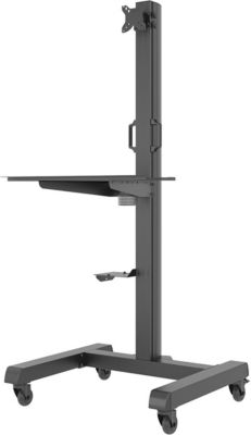 Pied TV KIMEX Chariot mobile pour 1 écran 15"-32"